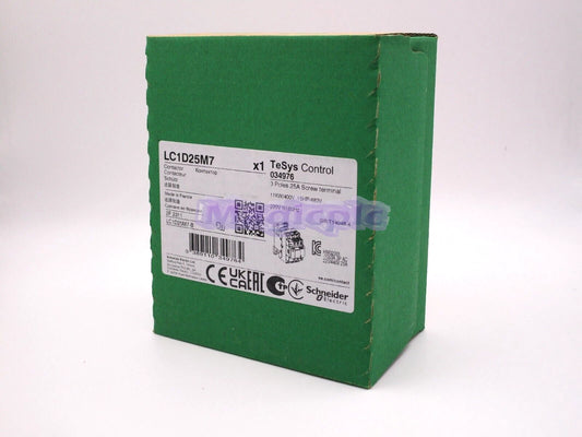 1PCS Schneider LC1D25M7 Contactor 3 poles 25 Amps Screw 220V 50/60 Hz