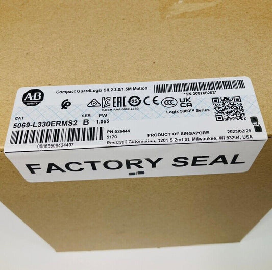 Unopened Allen Bradley 5069-L330ERMS2 Safety Controller - ALLEN BRADLEY