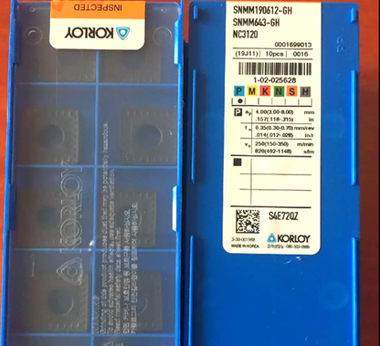 10PCS KORLOY CNC Blade SNMM190612-GH NC3120 CNC Blade - KORLOY