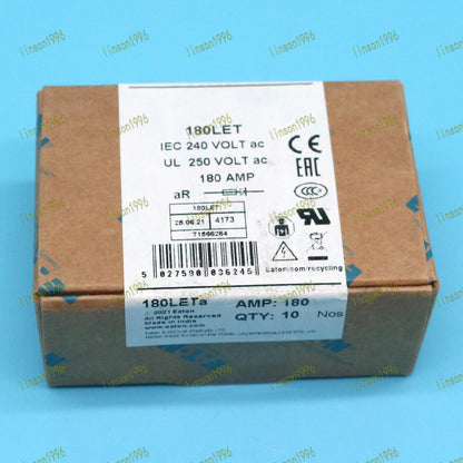 10PC Eaton Bussmann BS88:4 180A 240VAC Fuse in Box - EATON BUSSMANN