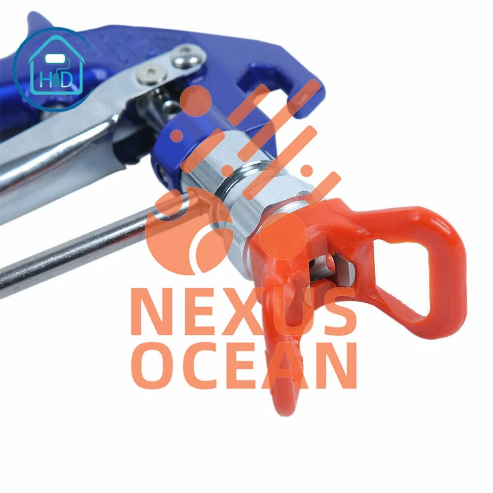 Aftermarket 4-Finger Texture Airless Spray Gun 241705 with tip Guard Blue HD