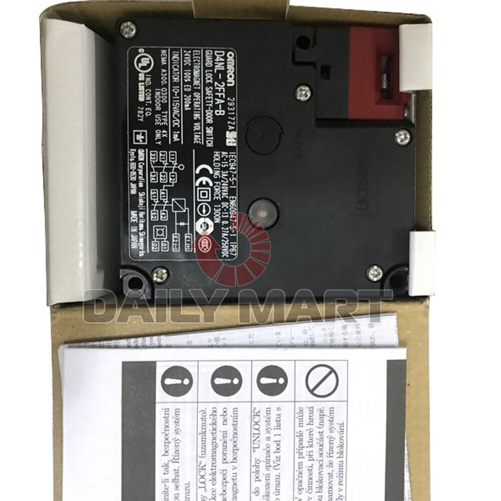 new Omron D4NL-2FFA-B Guard Lock Safety Door Switch