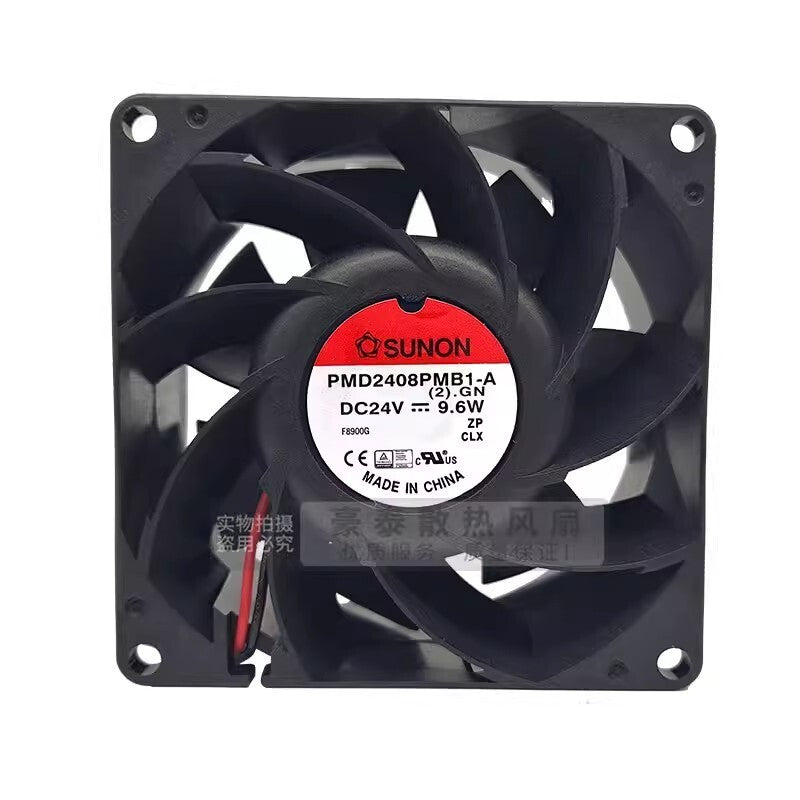 SUNON PMD2408PMB1-A 8038 DC24V 9.6W 8CM 2-Wire Inverter Cooling Fan