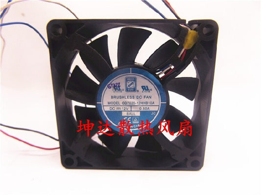1pcs  OD7020-12HHB10A 12V 0.50A 7020 4-wire ball fan