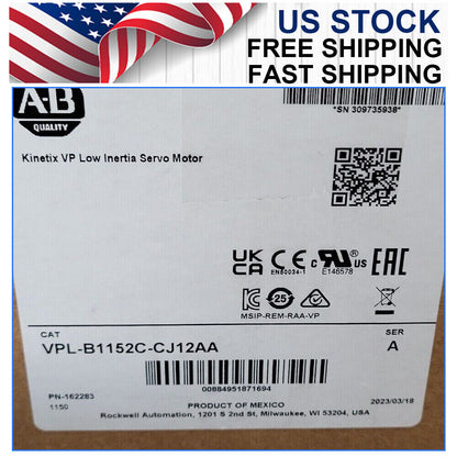 Allen-Bradley VP Low Inertia Servo Motor VPL-B1152C - ALLEN-BRADLEY