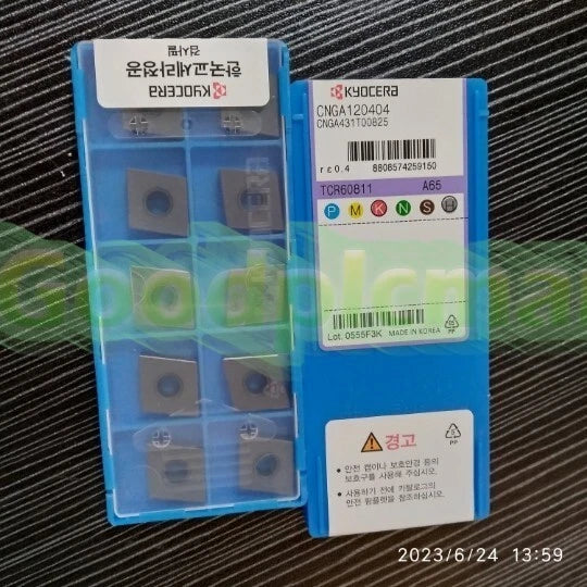 KYOCERA CNGA120404T02025 A65 CNGA431T00825 CNGA120404 CARBIDE INSERTS 10pcs/box