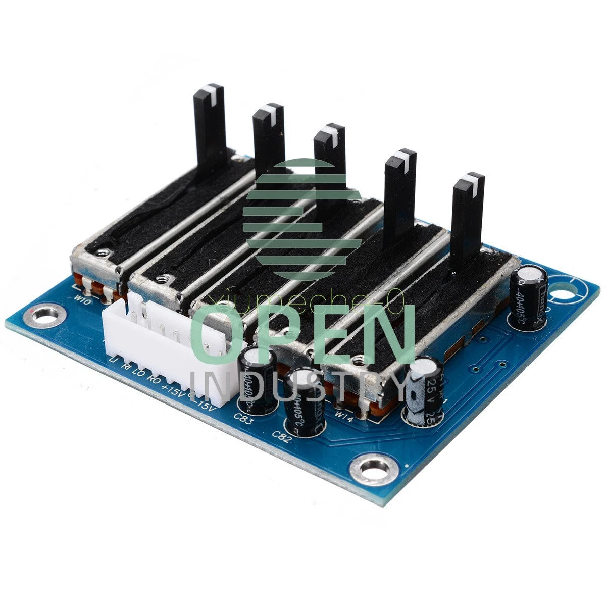 Dual Power ±12~±15V Stereo 5-band Equalizer EQ Board 5-segment Tone Preamp Board