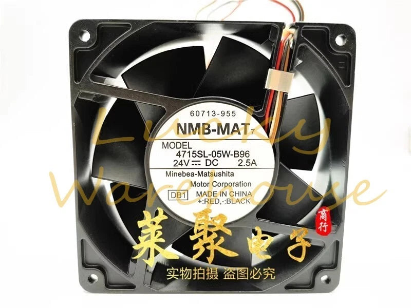 NMB-MAT 4715SL-05W-B96 12038 DC24V 2.5A 12CM All Metal Cooling Fan