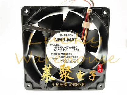 NMB-MAT 4715SL-05W-B96 12038 DC24V 2.5A 12CM All Metal Cooling Fan