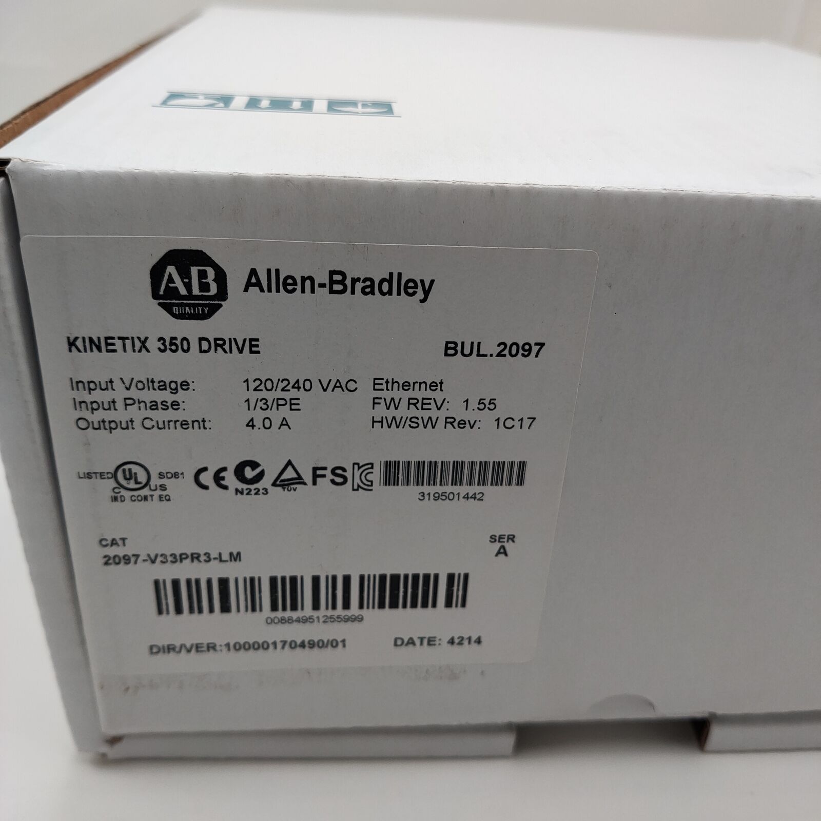 Allen-Bradley Kinetix 350 Servo Drive - 2097-V33PR3 - ALLEN-BRADLEY
