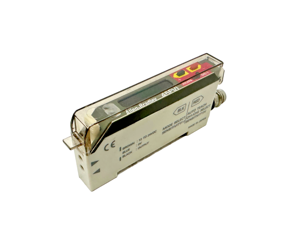 used Allen Bradley 45FVL-2LHE-P4 Fiber Optic Sensor - ALLEN BRADLEY