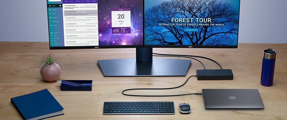 new DELL WD19DC USB3.0 Type-C to Serial Docking Station HDMI DP USB-C 240W - KOEED