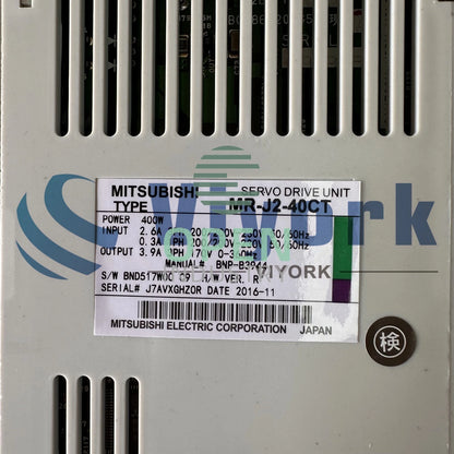 1PCS Mitsubishi MR-J2-40CT SERVO DRIVE 2.3AMP 0.4KW 200-230VAC 3P