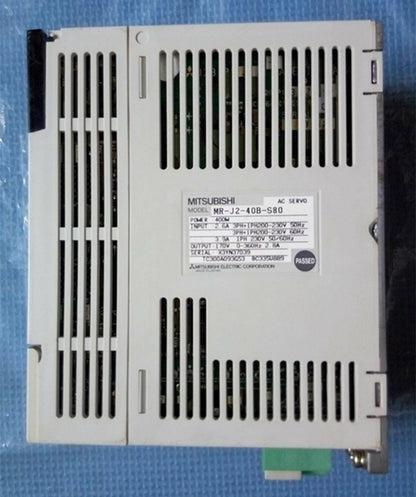 Used Mitsubishi MR-J2-40B-S80 servo drive in good condition - MITSUBISHI