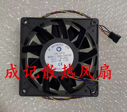 COOLINGFAN DGB123824D 12038 DC24V 1.20A 12CM 4-Pin Inverter Cooling Fan
