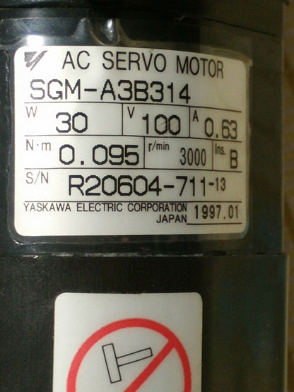 1PC YASKAWA AC SERVO MOTOR SGM-A3B314