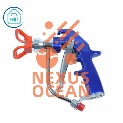 Aftermarket 4-Finger Texture Airless Spray Gun 241705 with tip Guard Blue HD