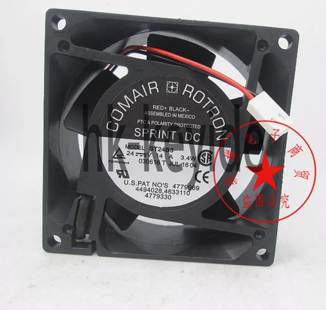 1PCS COMAIR ROTRON ST24B3 24V 3.4W Inverter cooling fan 80*80*32mm
