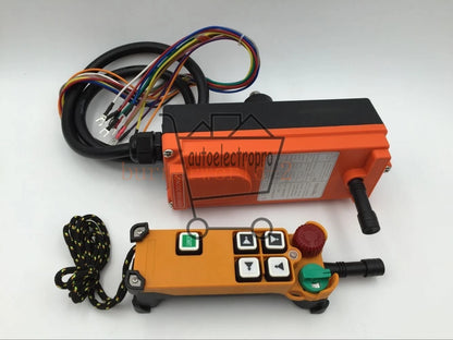 Industrial wireless 4 Channels 2 Speed Remote Control F21-4D Winch Hoist Crane ~