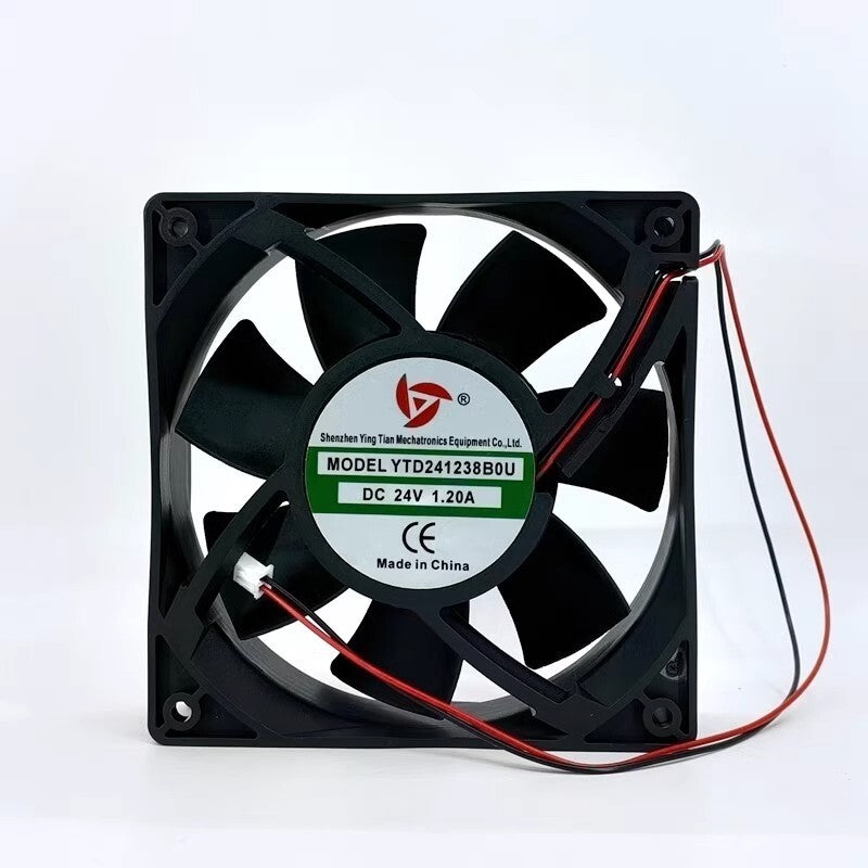 1PCS YTD241238B0U DC24V 1.20A 120*120*38MM 2-pin cooling fan