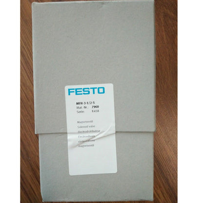 New ONE FESTO MFH-3-1/2-S 7960 Solenoid Valve in Box Shipping - FESTO