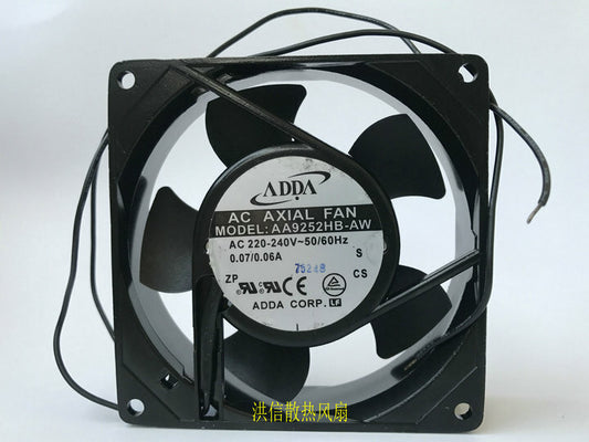 1pcs  ADDA AA9252HB-AW AC220-240V~50/60Hz 0.07/0.06A 9cm cooling fan