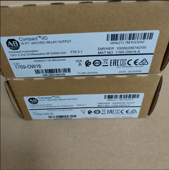 Allen Bradley CompactLogix Relay Output Module 1769OW16 - ALLEN BRADLEY