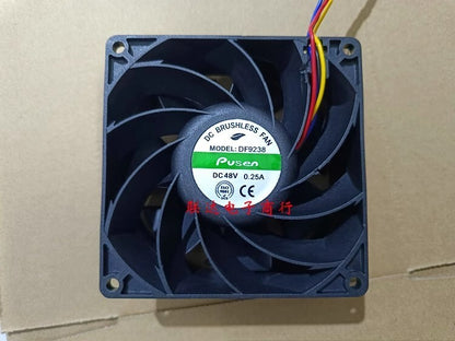 Pusen DF9238 DC48V 0.25A 9CM 4-Wire Inverter Cooling Fan