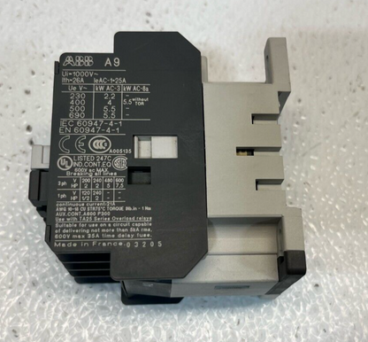 ABB A9-30-10 Contactor 110-120V 60Hz Coil – Used - ABB
