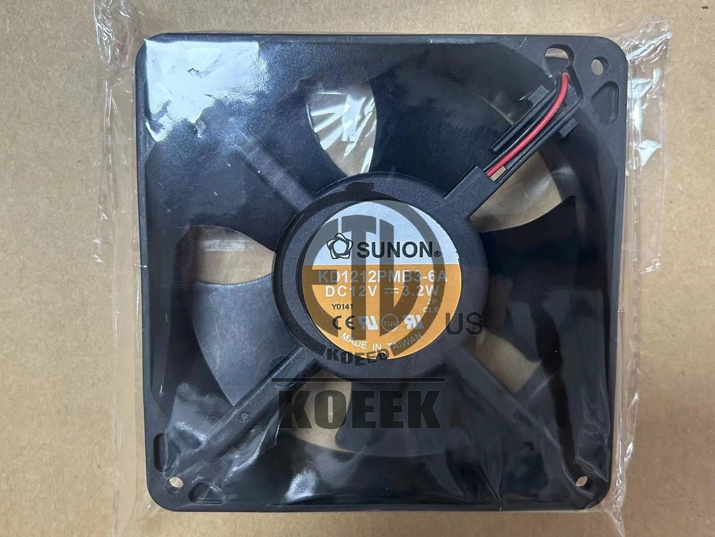 SUNON KDE1212PMB3-6A 12V 3.2W 12038 2-wire cooling fan