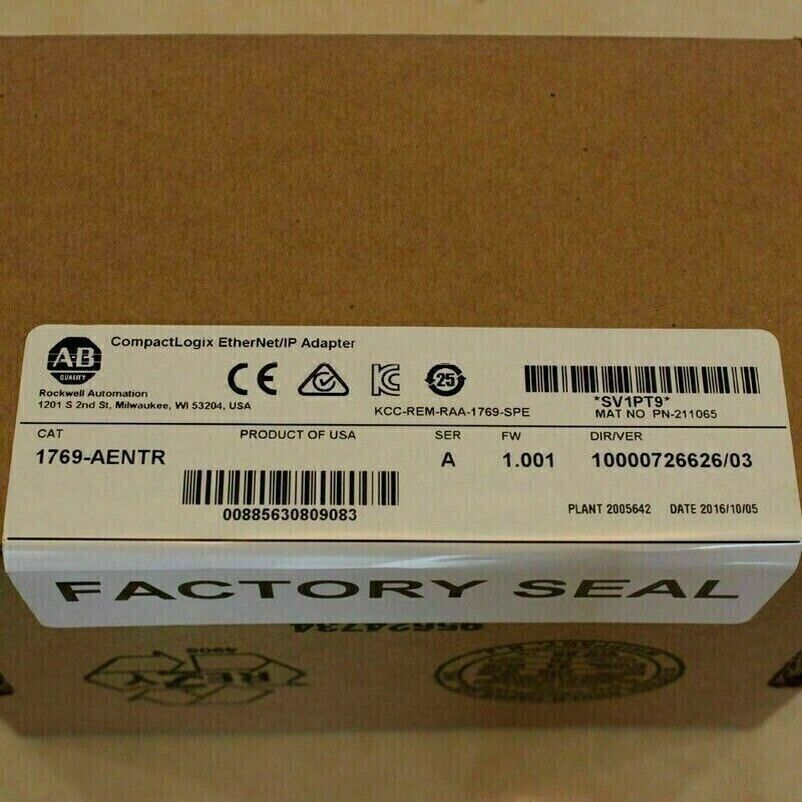 New Compactlogix Ethernet Adapter AB 1769-AENTR - COMPACTLOGIX