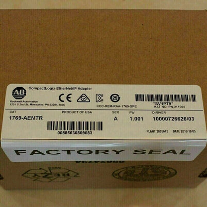 New Compactlogix Ethernet Adapter AB 1769-AENTR - COMPACTLOGIX