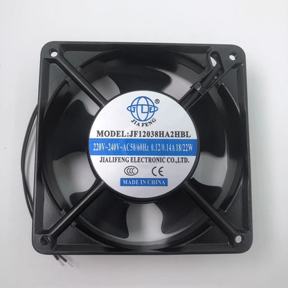 1PCS JF12038HA2HBL 12038 AC220V-240V 0.12A/0.14A Metal Axial Cooling Fan