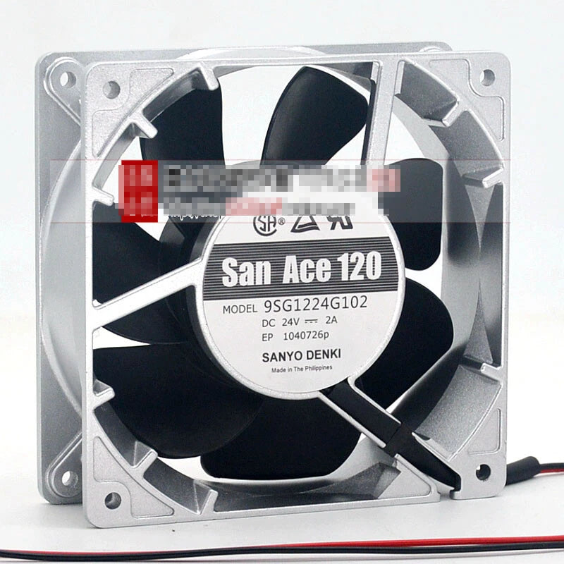 1pcs SANYO 9SG1224G102 12038 24VDC 2A inverter cooling fan