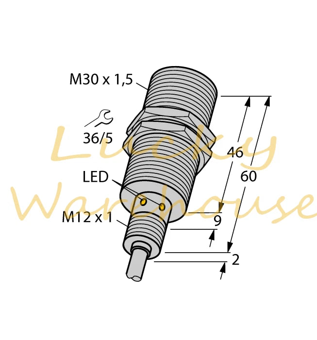TURCK BI15U-EM30WD-AP6X Inductive sensor 1634819 PNP #