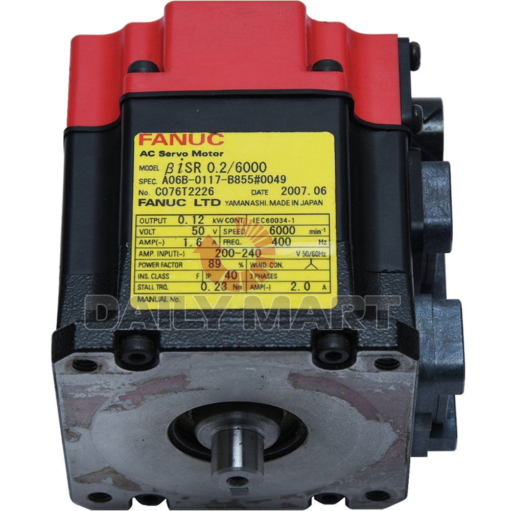 used FANUC A06B-0117-B855 Servo Motor - FANUC