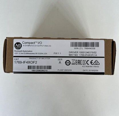 New Allen Bradley 1769-IF4XOF2 A Compact 4ch input/2ch output analog - KOEED