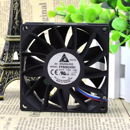 Delta FFB0824SH 8025 DC24V 0.28A 3-Wire Inverter Cooling Fan