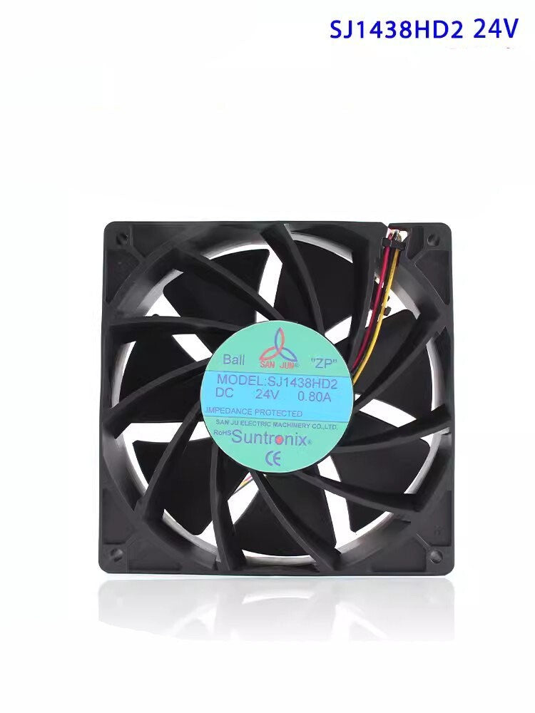 SANJUN SJ1438HD2 14038 DC24V 0.80A 14CM 3-Wire Inverter Cooling Fan