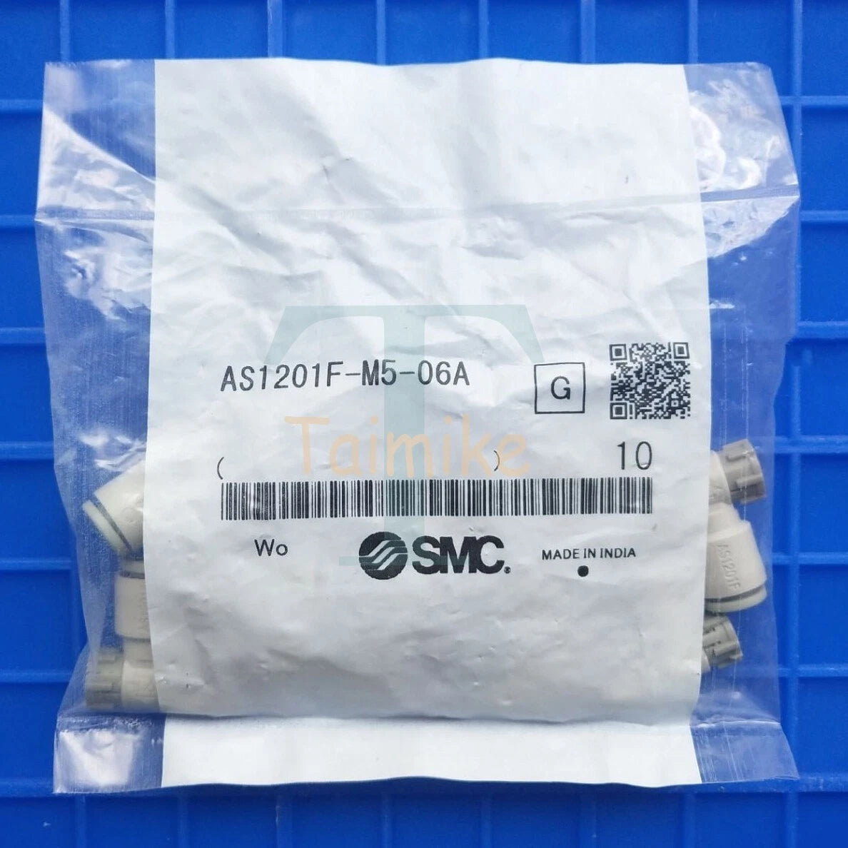 10Pcs SMC AS1201F-M5-06A Speed Control Flow Valve