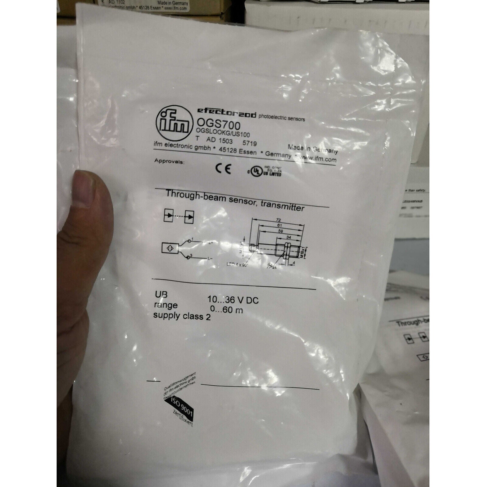 1PC IFM Photoelectric Switch Sensor OGS700 - New 1PC IFM Photoelectric Switch Sensor OGS700 - IFM