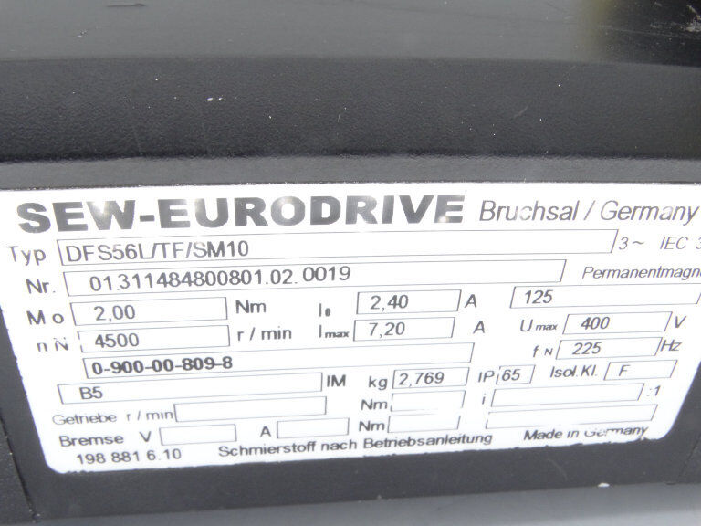 DFS56L/TF SERVO MOTOR - SEW EURODRIVE