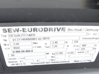 DFS56L/TF SERVO MOTOR - SEW EURODRIVE