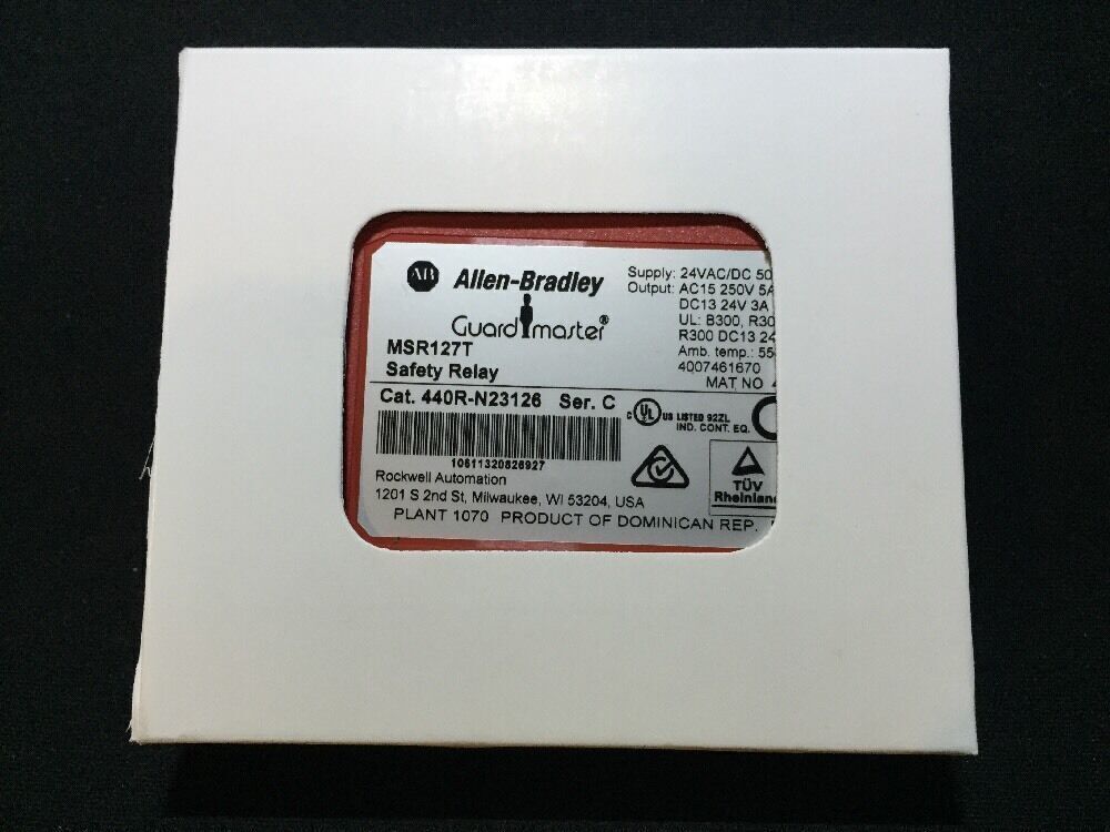 NEW A-B 440R-N23126 MSR127T SER C safety relay Red - WEN