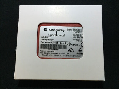 NEW A-B 440R-N23126 MSR127T SER C safety relay Red - WEN