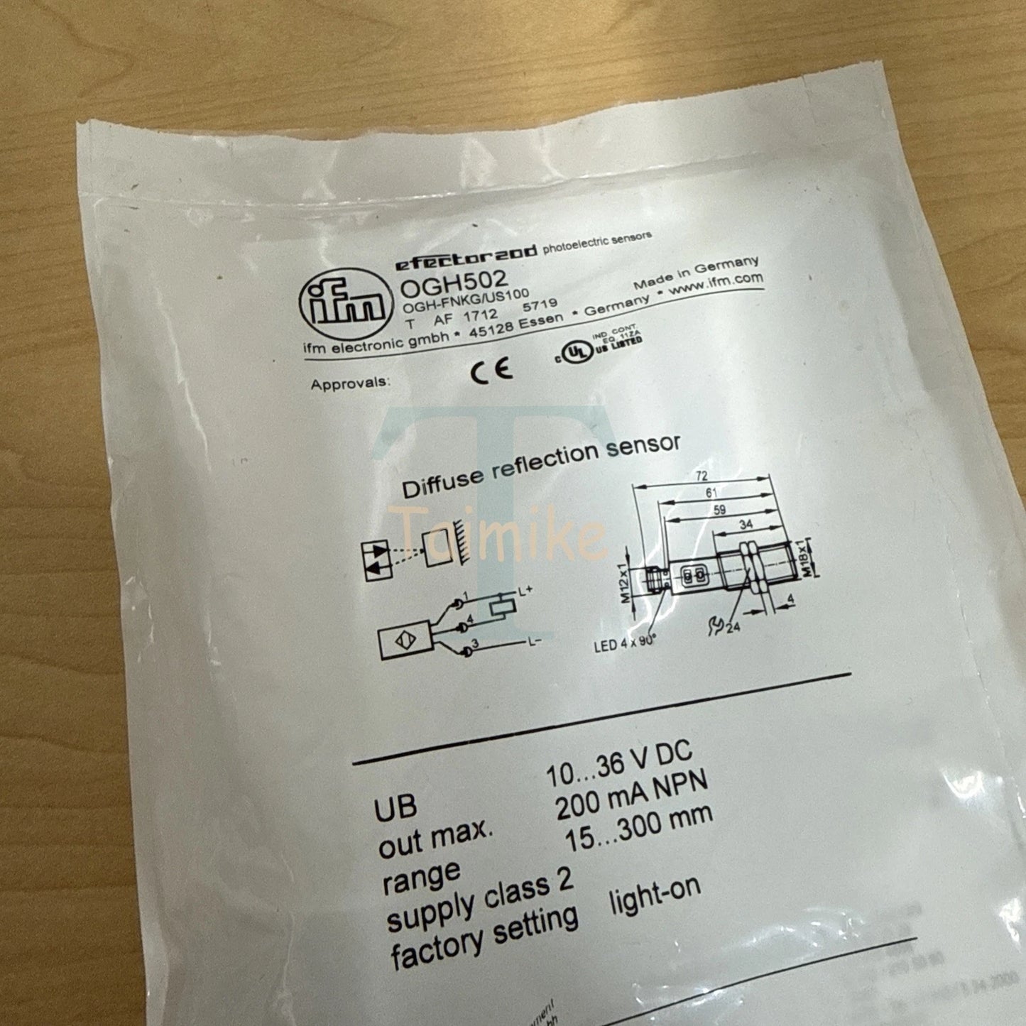 ! IFM OGH502 Photoelectric Sensor OGH-FNKG/US100