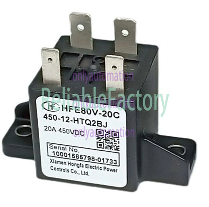 1PCS HONGFA HFE80V-20C 450-12-HTQ2BJ Automotive Relay 20A 450VDC 4Pins~