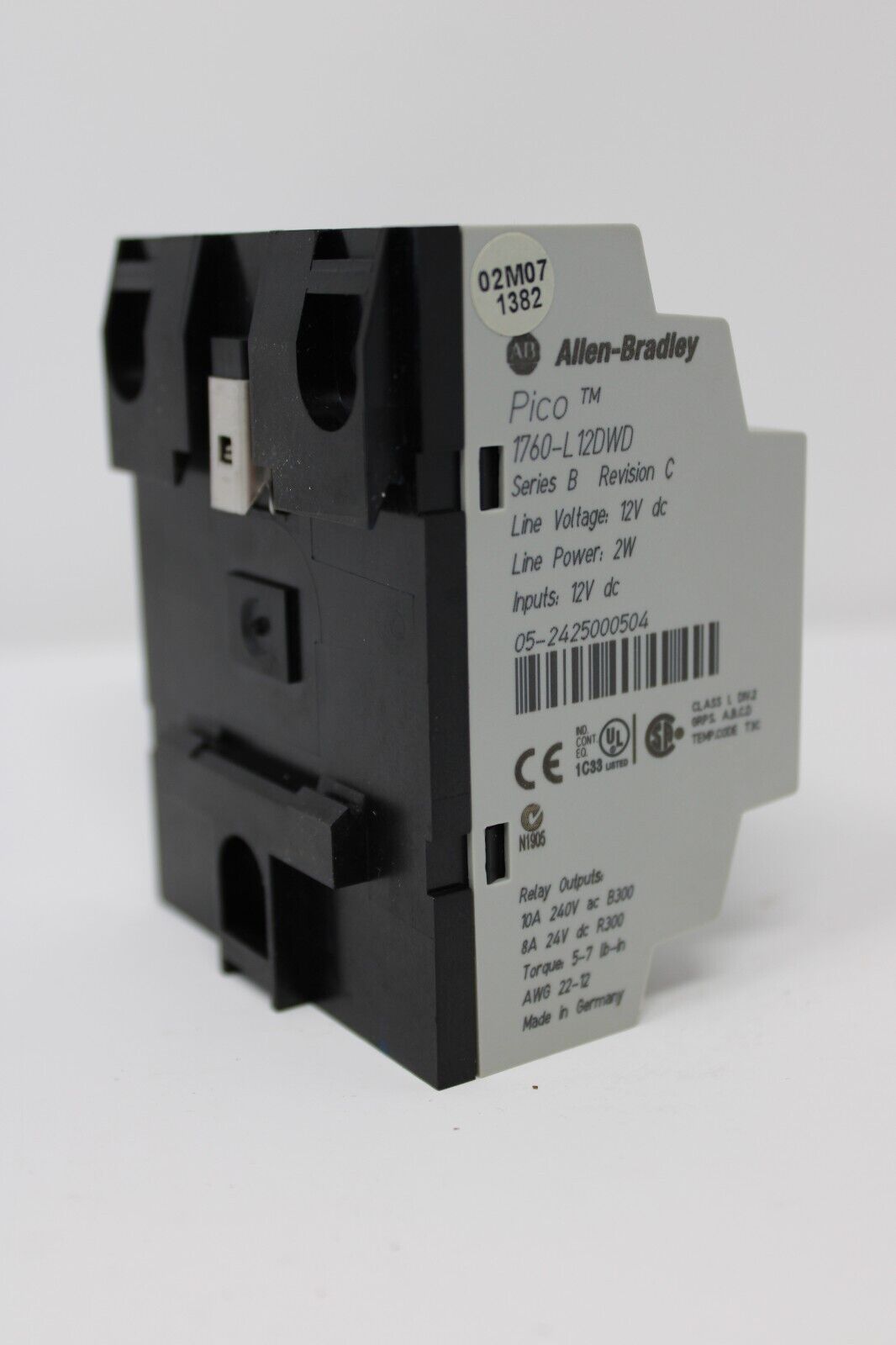 used Allen Bradley 1760-L12DWD Controller - ALLEN BRADLEY
