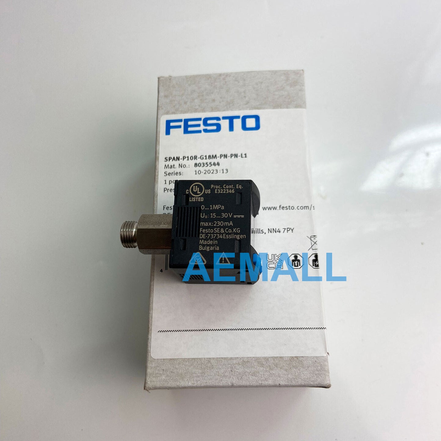 1pcs Festo SPAN-P10R-G18M-PN-PN-L1 8035544 Pressure Sensor in Package