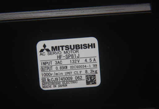 MITSUBISHI AC SERVO MOTOR HF-SP81J HFSP81J
